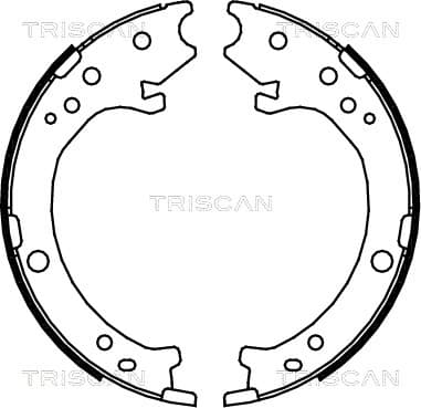 Bromsbackar handbroms från TRISCAN