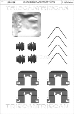Broms monteringssats från TRISCAN