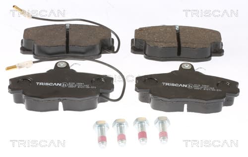 Bromsklossar fram från TRISCAN
