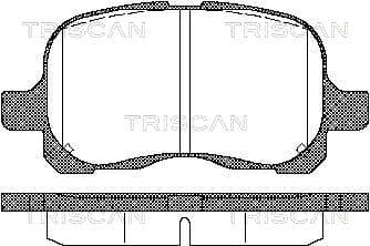 Bromsklossar fram — Framaxel från TRISCAN