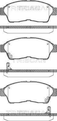 Bromsklossar fram från TRISCAN