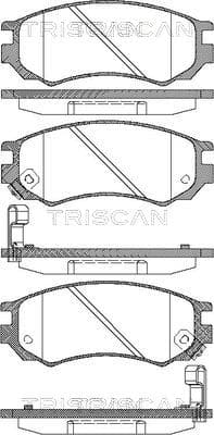 Bromsklossar fram — Framaxel från TRISCAN