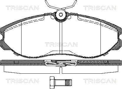 Bromsklossar fram — Framaxel från TRISCAN