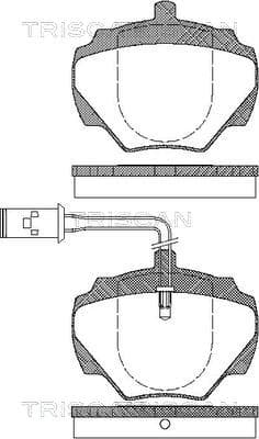Bromsklossar bak — Bakaxel från TRISCAN
