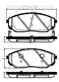 Bromsklossar fram