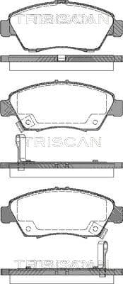 Bromsklossar fram från TRISCAN