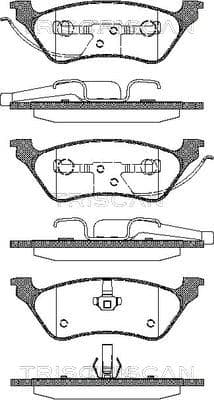 Bromsklossar bak från TRISCAN