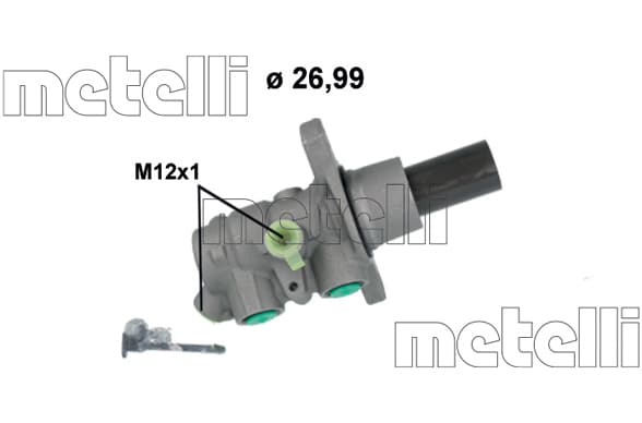 Huvudbromscylinder ATE Ø-27mm från Autofrance