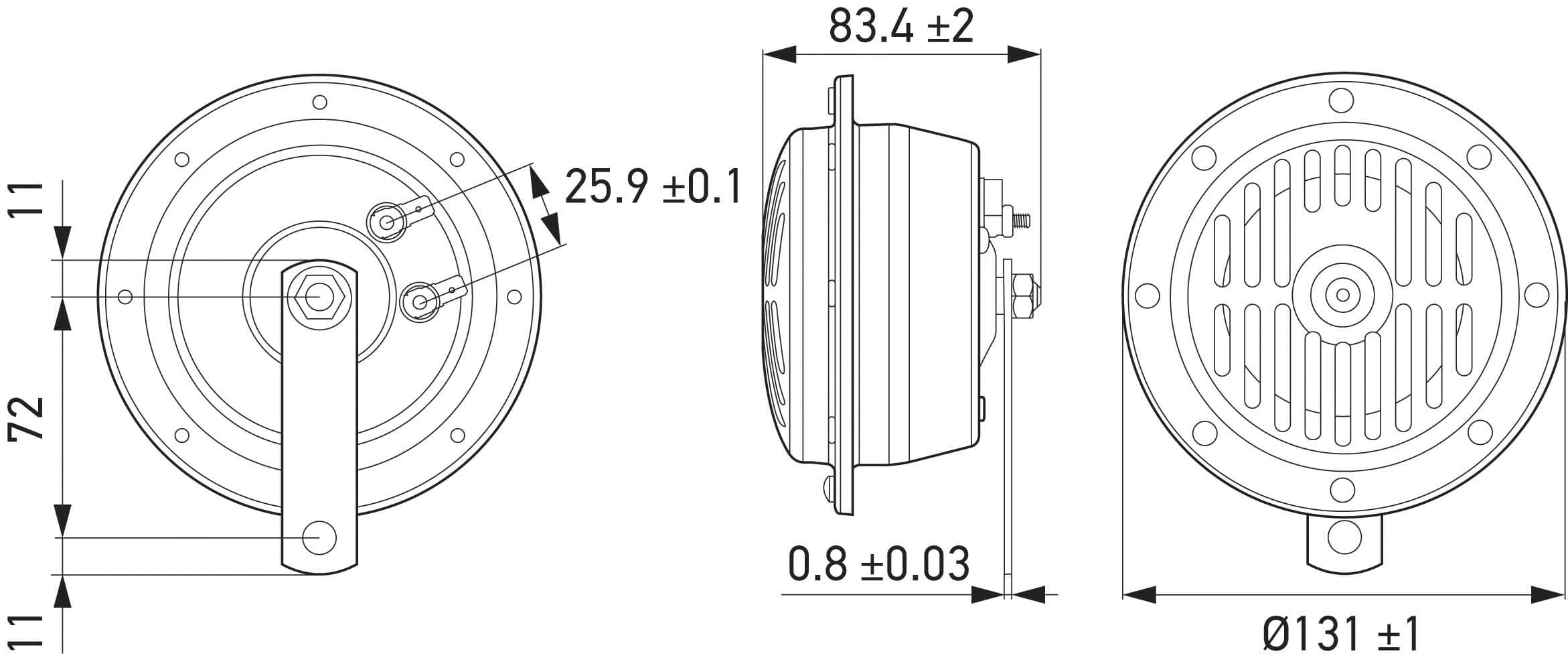 Signalhorn från Autofrance