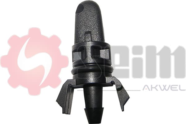 Munstycke vindrutespolning — Bakaxel