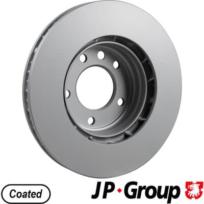 Bromsskiva — Framaxel vänster från JP GROUP - bild 2