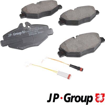 Bromsbeläggssats skivbroms — Framaxel från JP GROUP