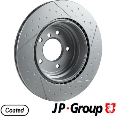 Bromsskiva — Bakaxel från JP GROUP - bild 2