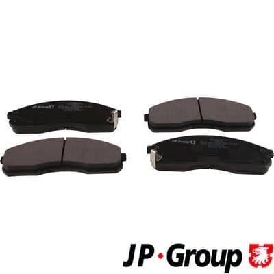Bromsbeläggssats skivbroms — Framaxel från JP GROUP