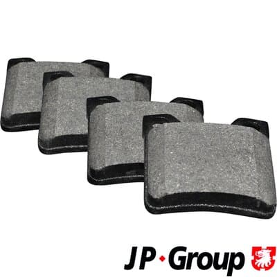 Bromsbeläggssats skivbroms — Bakaxel från JP GROUP