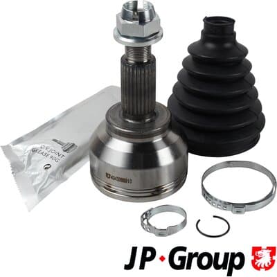 Ledsats drivaxel — på hjulsidan från JP GROUP