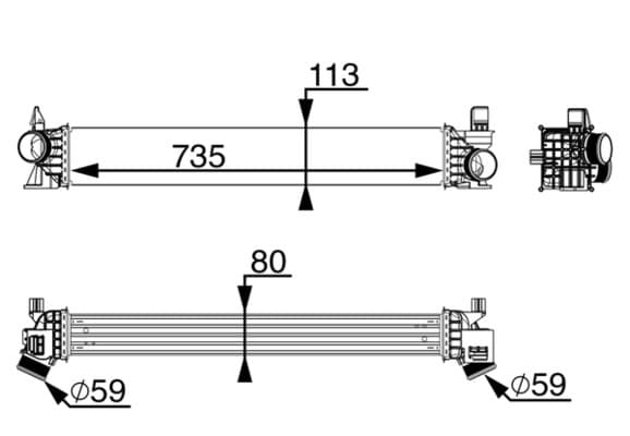 217 000P Laddluftkylare