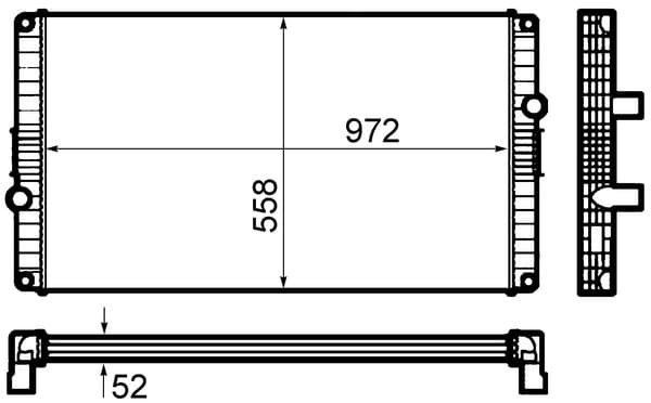 MAHLE CR 1920 000P Kylare, motorkylning från MAHLE