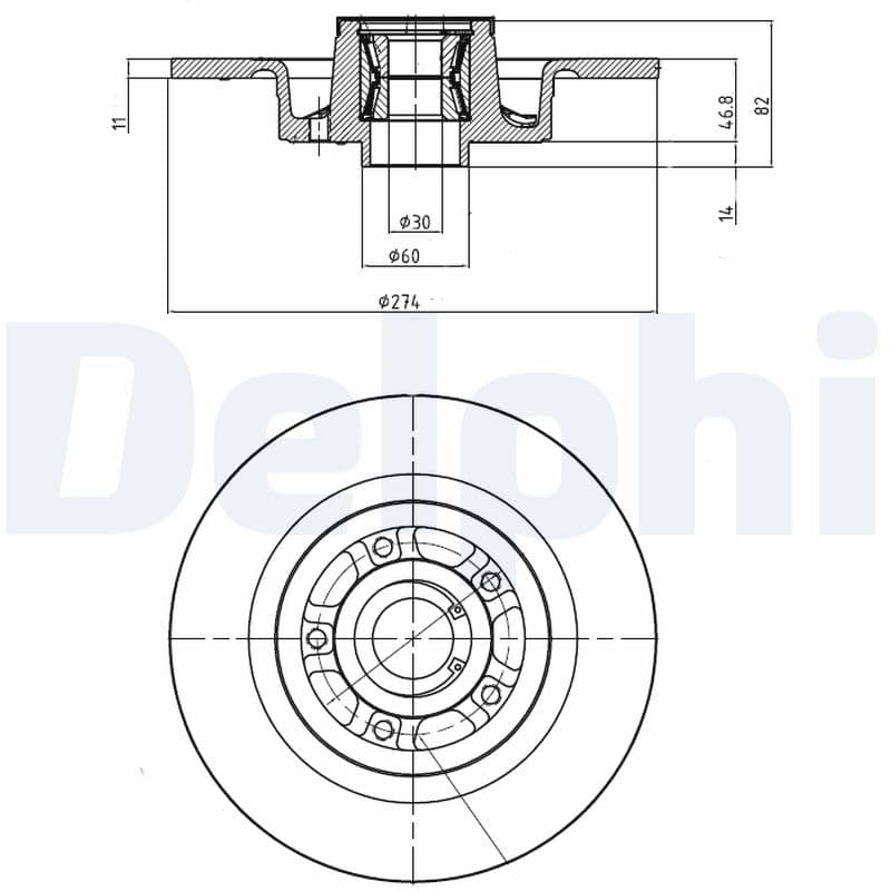 Bromsskiva från DELPHI