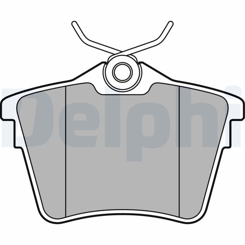 Bromsbeläggssats skivbroms — Bakaxel från DELPHI
