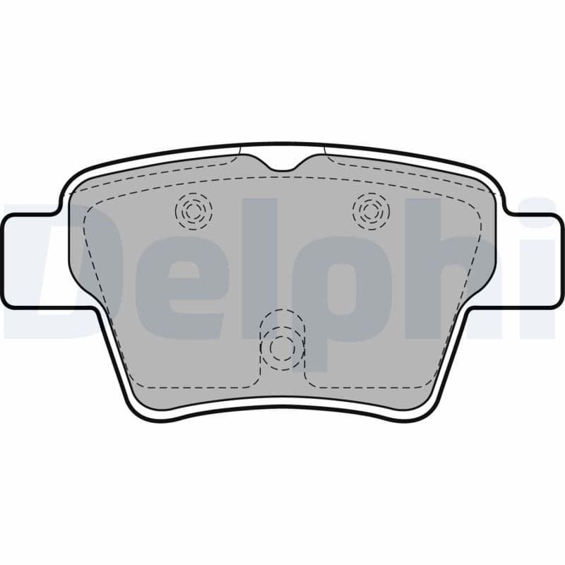 Bromsbeläggssats skivbroms — Bakaxel från DELPHI