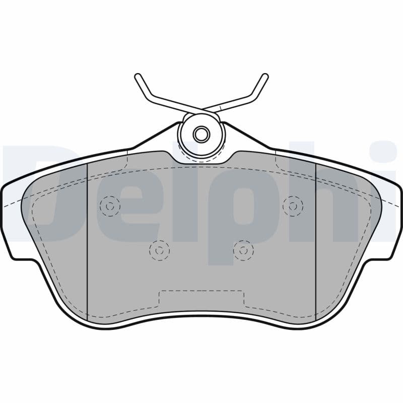 Bromsbeläggssats skivbroms — Bakaxel från DELPHI