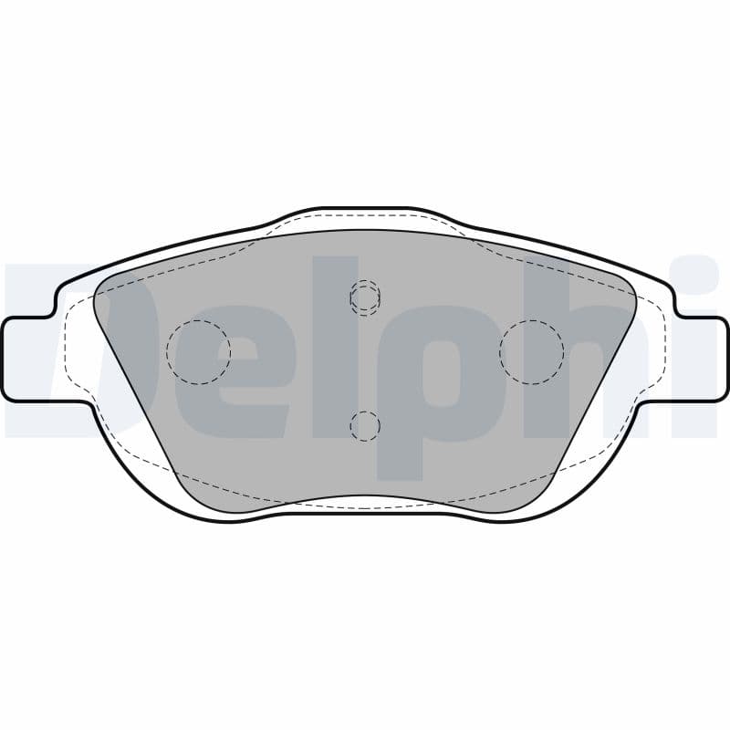 Bromsbeläggssats skivbroms — Framaxel från DELPHI