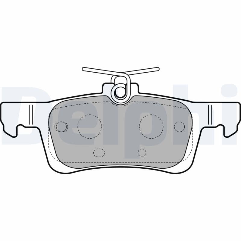 Bromsbeläggssats skivbroms — Bakaxel från DELPHI