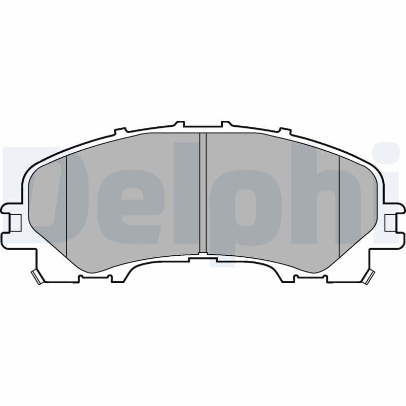 Bromsbeläggssats skivbroms från DELPHI