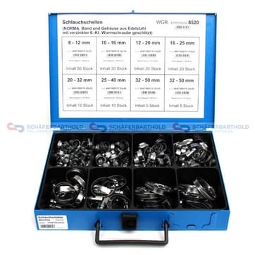 Sortiment, slangklämmor från Autofrance