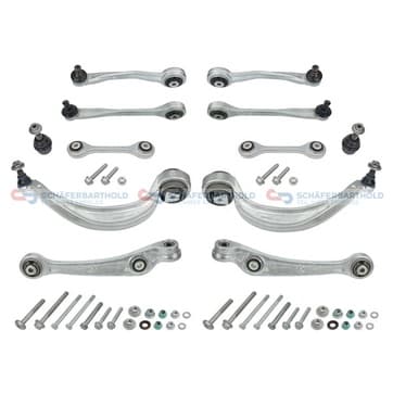 Länkarmsats, hjulupphängning, Framaxel höger — Framaxel höger från Autofrance