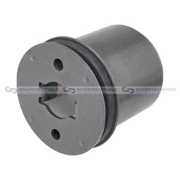 Bussning, axle cross member, Fram, Bakaxel