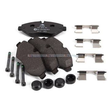 Bromsbeläggssats, Framaxel