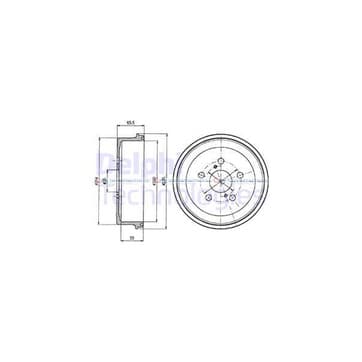 Bromstrumma 55 5 Ø-235mm från Autofrance