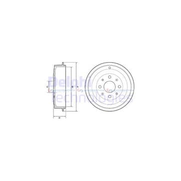 Bromstrumma 47 4 Ø-250mm från Autofrance