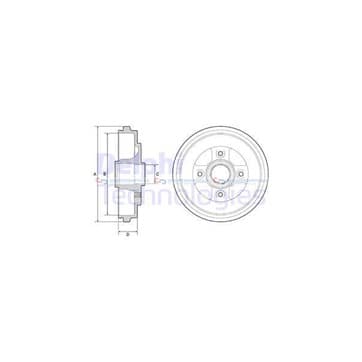 Bromstrumma 38 4 Ø-232mm från Autofrance