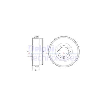 Bromstrumma 67 6 Ø-344mm från Autofrance