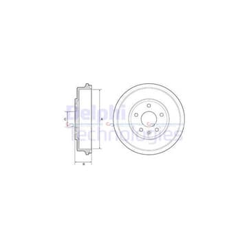 Bromstrumma 48 5 Ø-274mm från Autofrance