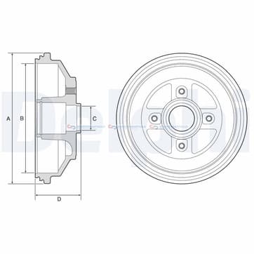 Bromstrumma 41 4 Ø-238mm från Autofrance