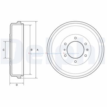 Bromstrumma 66 6 Ø-337mm från Autofrance