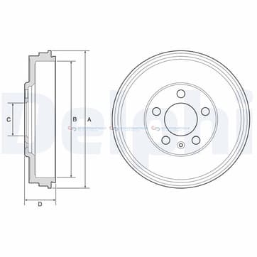 Bromstrumma 39 5 Ø-228mm från Autofrance
