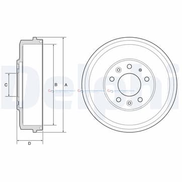 Bromstrumma 61 5 Ø-296mm från Autofrance