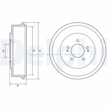 Bromstrumma 70 5 Ø-270mm från Autofrance