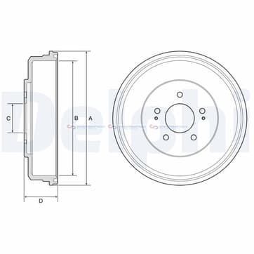 Bromstrumma 64 5 Ø-343mm från Autofrance