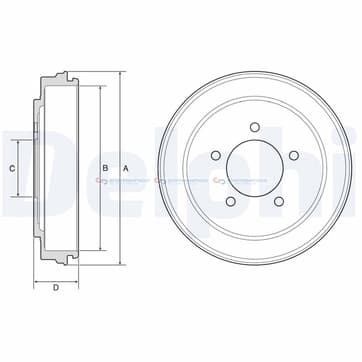 Bromstrumma 46 5 Ø-268mm från Autofrance