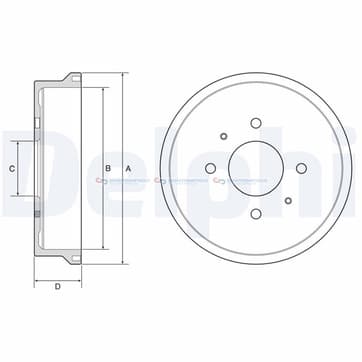 Bromstrumma 46 4 Ø-240mm från Autofrance