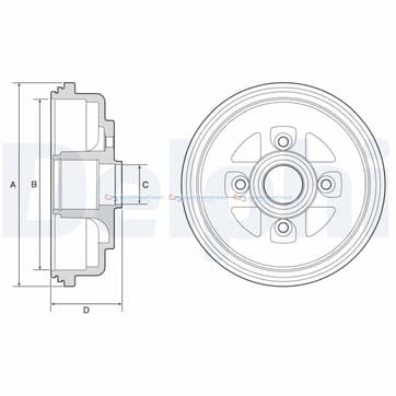 Bromstrumma 41 4 Ø-238mm från Autofrance