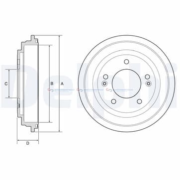 Bromstrumma 37 5 Ø-253mm från Autofrance