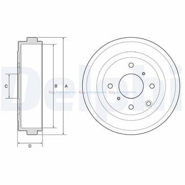 Bromstrumma 57 4 Ø-265mm från Autofrance