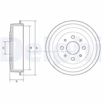 Bromstrumma 55 4 Ø-250mm från Autofrance